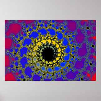 Póster espiral de agujero negro