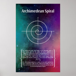 Póster Espiral de Archimedean