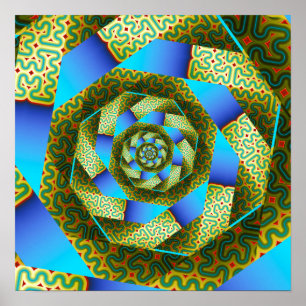 Póster Espiral de circuito