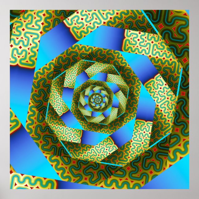 Póster Espiral de circuito (Frente)