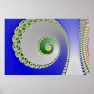 Póster Espiral de color