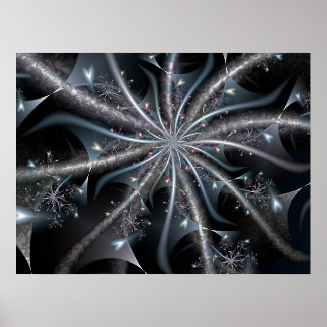 Póster Espiral de corazón flotante (Frente)