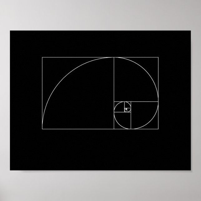 Póster Espiral de Fibonacci (Frente)