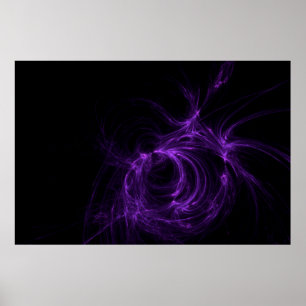 Póster Espiral de gradiente de fondo fractal