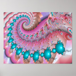 Póster Espiral de Mandelbrot