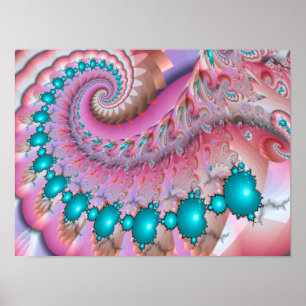 Póster Espiral de Mandelbrot