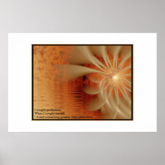 Póster Espiral del lago de incendio