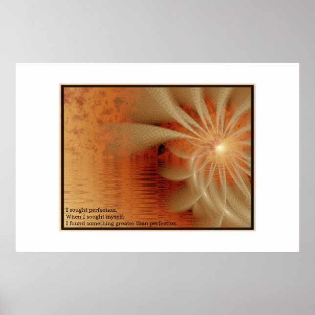 Póster Espiral del lago de incendio (Frente)