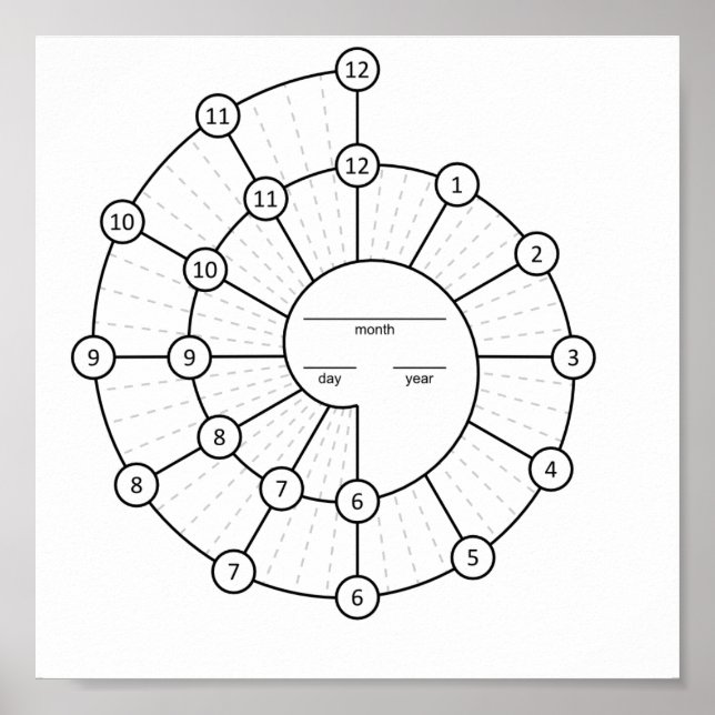 Póster Espiral [descarga digital disponible] (Frente)