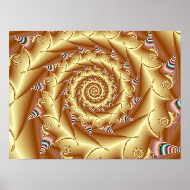 Póster Espiral Dorada (Frente)