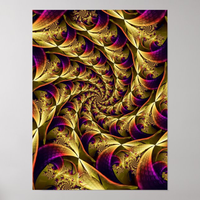 Póster Espiral Dorada  (Frente)