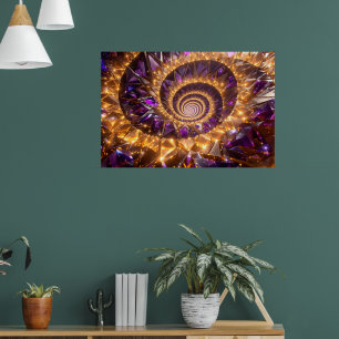 Póster Espiral dorada Dreamscape