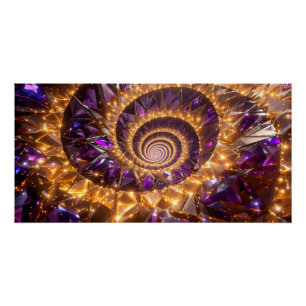Póster Espiral dorada Dreamscape