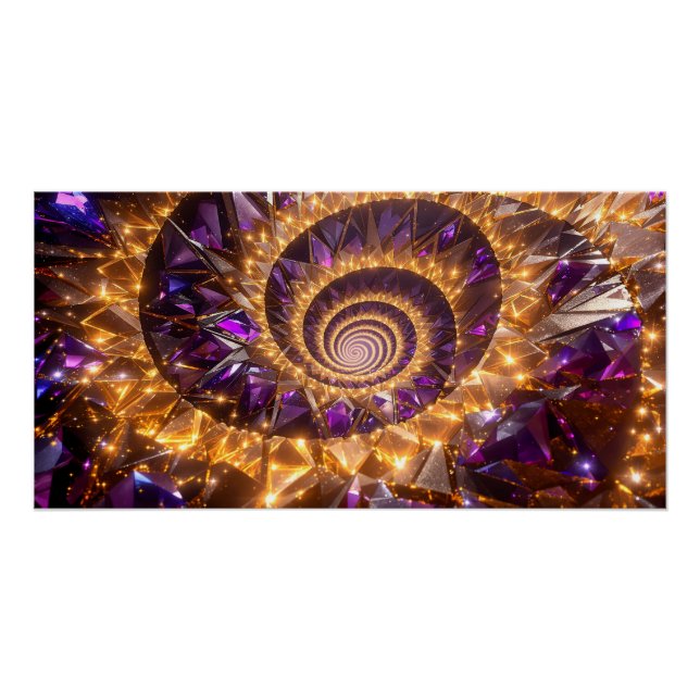 Póster Espiral dorada Dreamscape (Anverso)