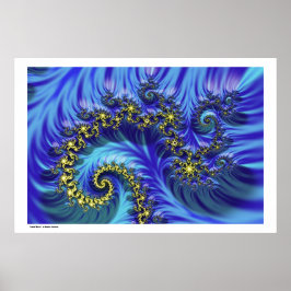 Póster Espiral fractal