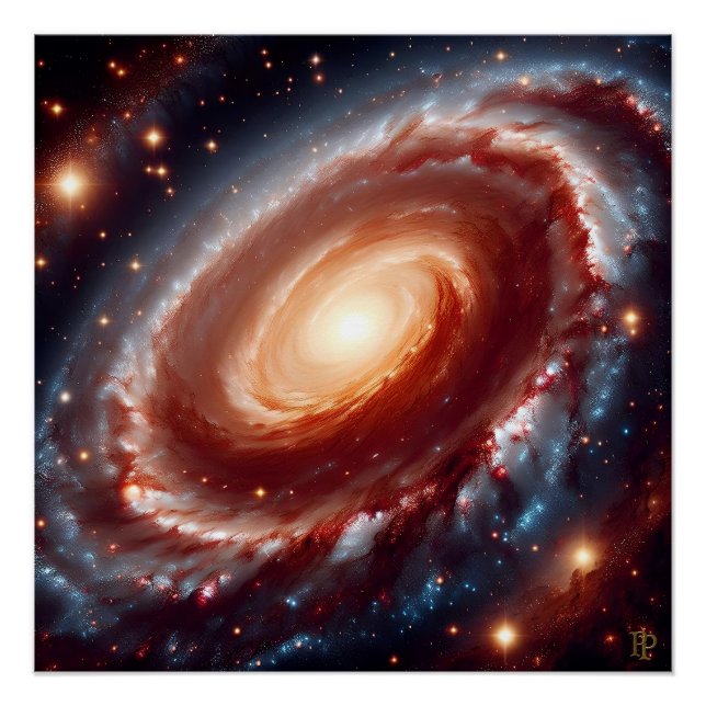 Póster Espiral galáctica (Anverso)