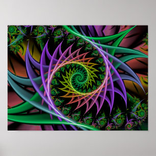 Póster Espiral gótica Spiky