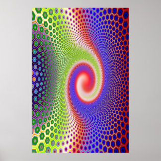 Póster Espiral Hexacomb