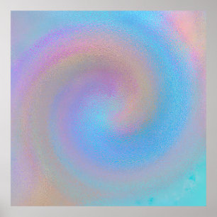 Póster Espiral iridiscente