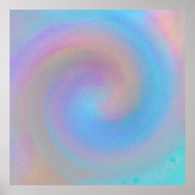 Póster Espiral iridiscente (Frente)