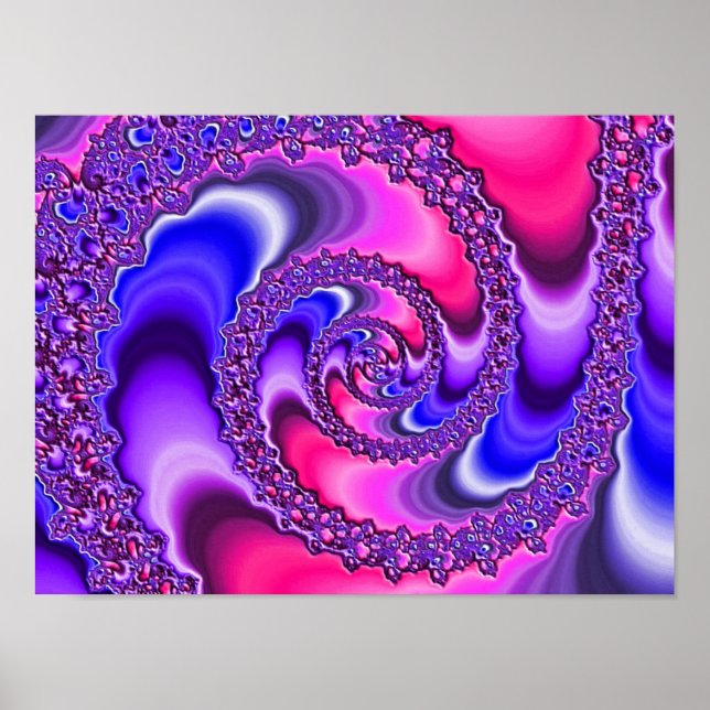 Póster Espiral púrpura (Frente)