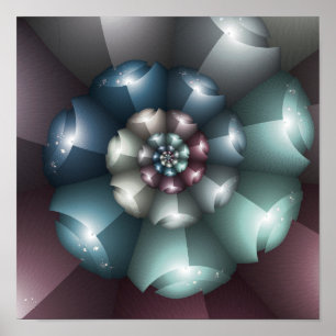 Póster Espiral redonda pastel