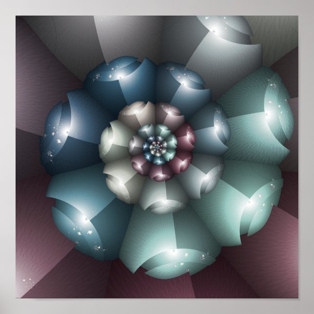 Póster Espiral redonda pastel (Frente)