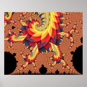 Póster Espiralales de Mandelbrot