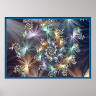 Póster espirales de julia luminosa