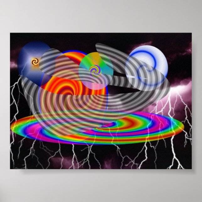 Póster espirales de oscuridad (Frente)