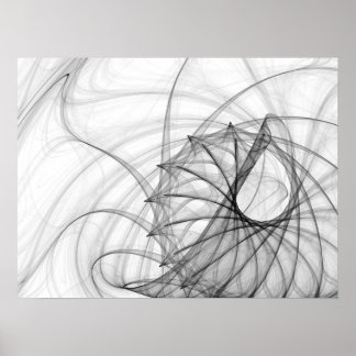 Póster Espirales de tinta y espinas