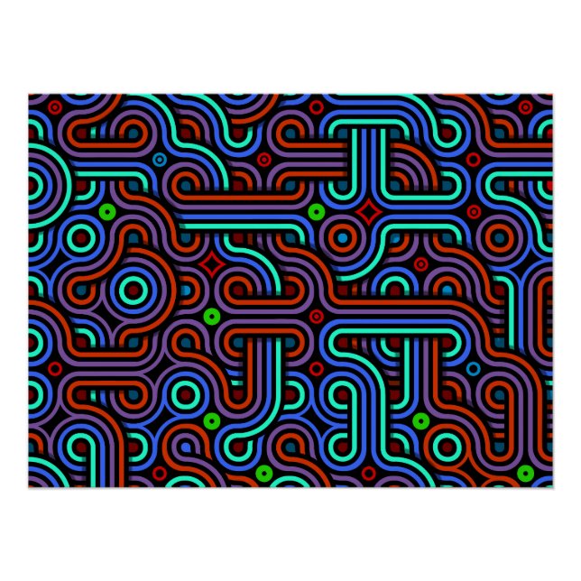 Póster Espirales espectrales v2 (Anverso)