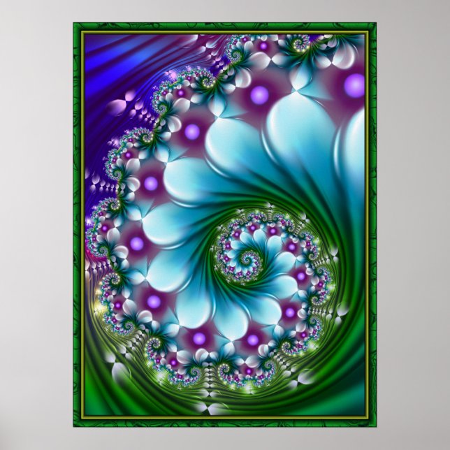Póster Espirales Flor de Mar (Frente)