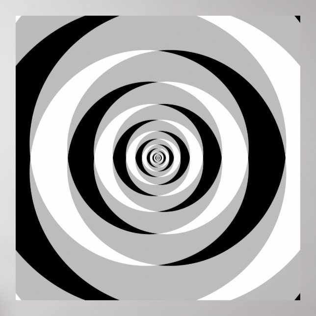 Póster Espirales logarítmicas convergentes Var 1 (Frente)