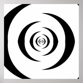 Póster Espirales logarítmicas opuestas convergentes var 2