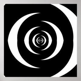 Póster Espirales logarítmicas opuestas convergentes Var 3