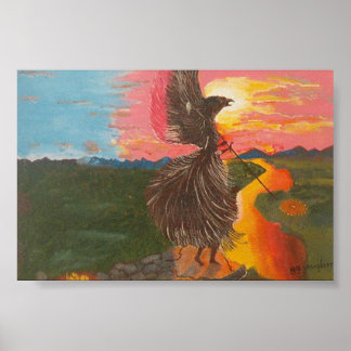 Póster Espíritu águila de los chamanes