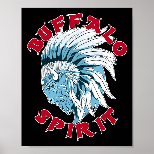 Póster Espíritu animal búfalo (Frente)