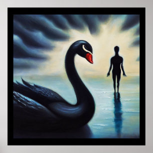 Póster Espíritu Animal Cisne negro 2