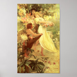 Póster Espíritu de Alphonse Mucha del Poster de primavera