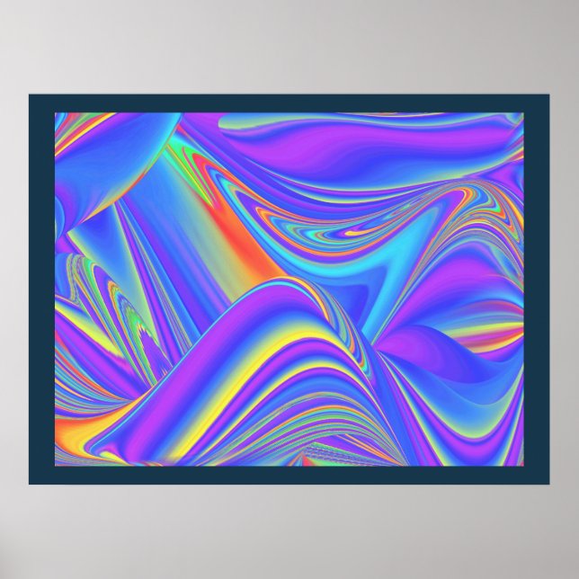 Póster Espíritu de brisa de verano Abstracto 3D Rainbowar (Frente)