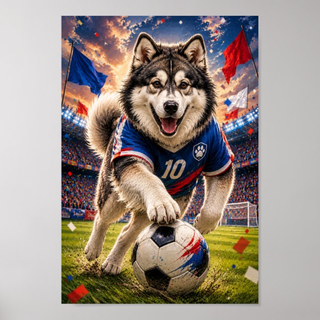 Póster Espíritu de Campeonato del Malamute de Alaska (Frente)