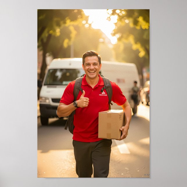 Póster Espíritu de Entrega Brillante al Atardecer (Frente)