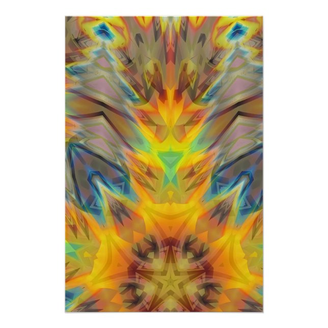 Póster Espíritu de fuego - Ken Gage Surreal Art (Anverso)