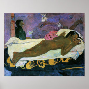 Póster Espíritu de los muertos mirando, Gauguin