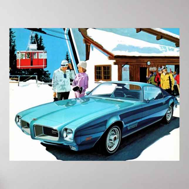 Póster Espíritu de pájaro pontíaco de 1971 (Frente)