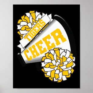 Póster Espíritu de porristas Tigers Ck para la escuela Gy