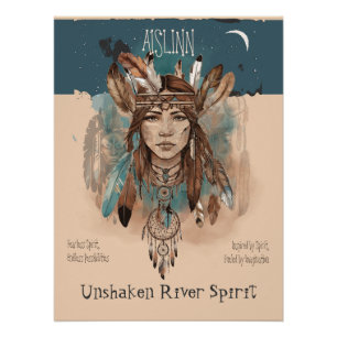 Póster Espíritu de Río Inquebrantable – Arte de Niña Insp