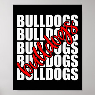 Póster Espíritu del equipo de fans del deporte de la Escu