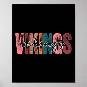 Póster Espíritu del equipo de fans del deporte escolar